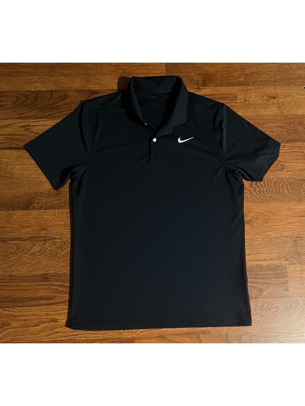 Nike Dri-FIT Black Polo Shirt Medium